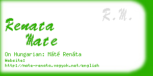 renata mate business card