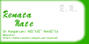 renata mate business card